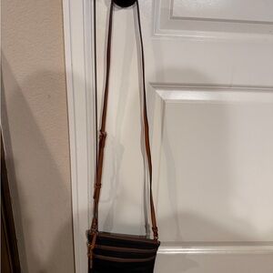 Stylish Black and Brown Crossbody Bag